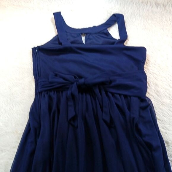 Tween Diva Sleeveless Jewele Accent U-Neckline Ball Gown Girls 16. Blue......... - Picture 11 of 12